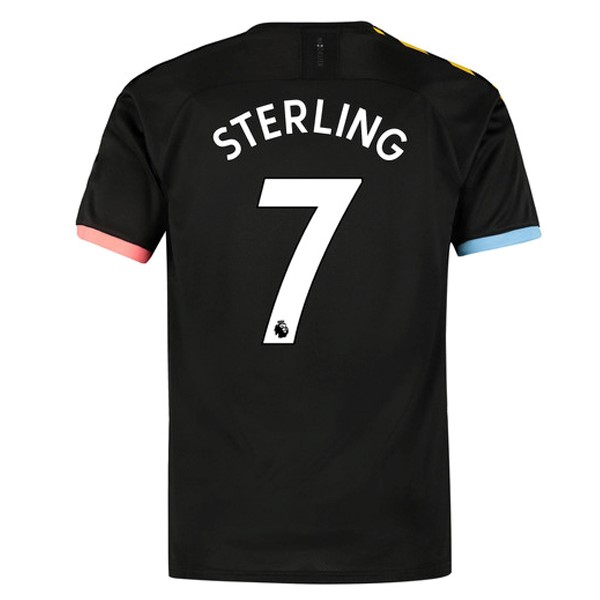 Camiseta Manchester City NO.7 Sterling 2ª 2019/20 Negro